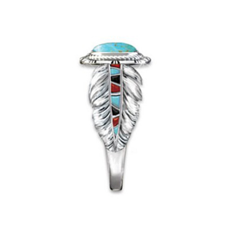 Women Eagle Feather Shape Ring