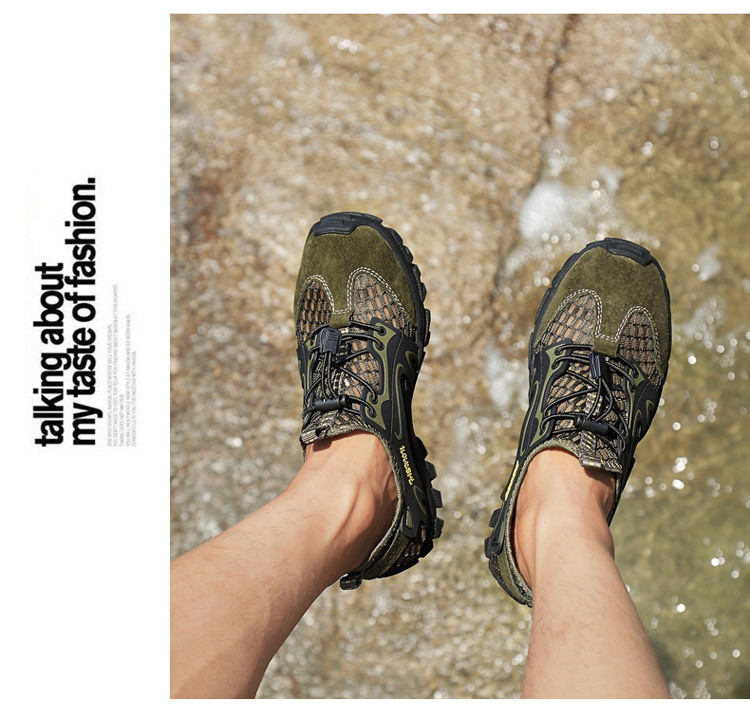 Summer mesh shoes breathable non-slip mesh hiking sneaker shoes