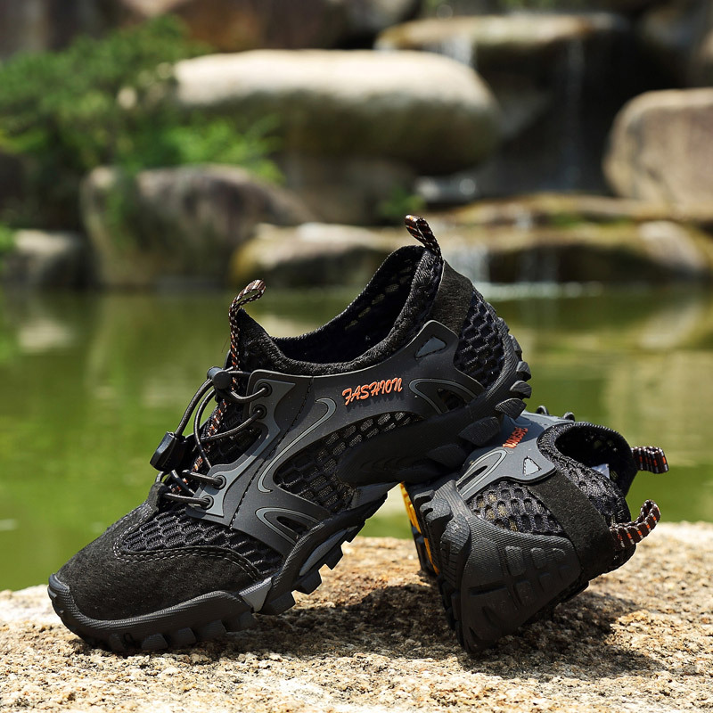Summer mesh shoes breathable non-slip mesh hiking sneaker shoes