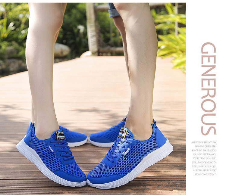 men&apos;s summer breathable net sports shoes sneaker plus size 35-50