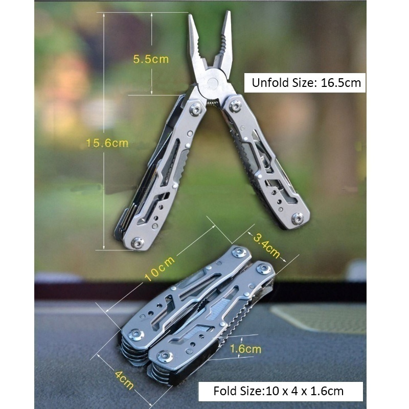 Stainless Steel Folding Pliers Combination Tool Pliers Outdoor Multi-function Knife Pliers