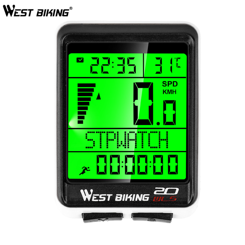mountain road bicycle wireless code meter large screen multifunctional waterproof speedometer