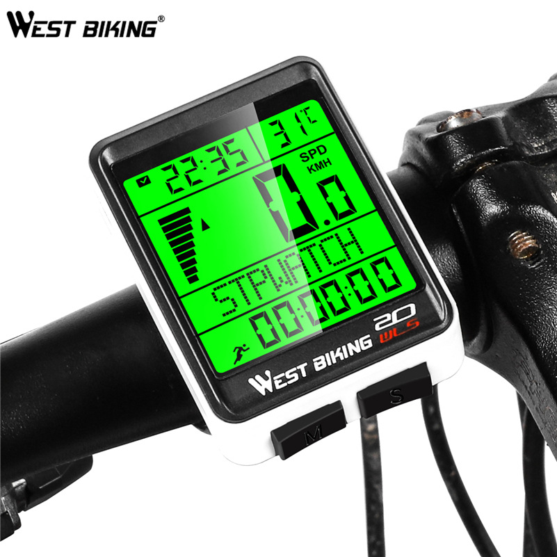 mountain road bicycle wireless code meter large screen multifunctional waterproof speedometer