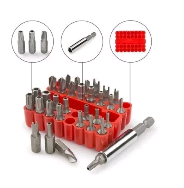 33 Pcs/set Security Bit Set Extension Bit Holder Hex Star Spanner