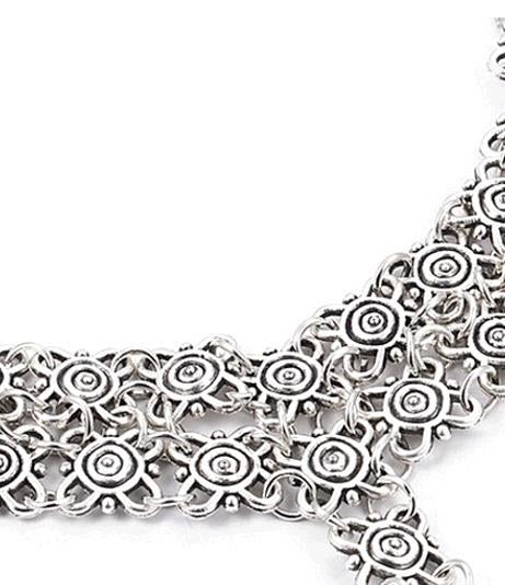 Vintage Bohemian Flower Link Barefoot Sandals Design Anklet