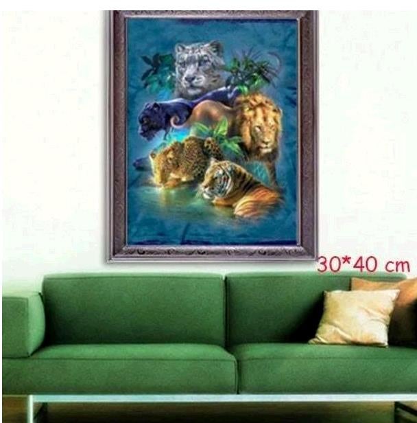 DIY Rhinestone Animal Drill Cross Stitch Decorative Painting