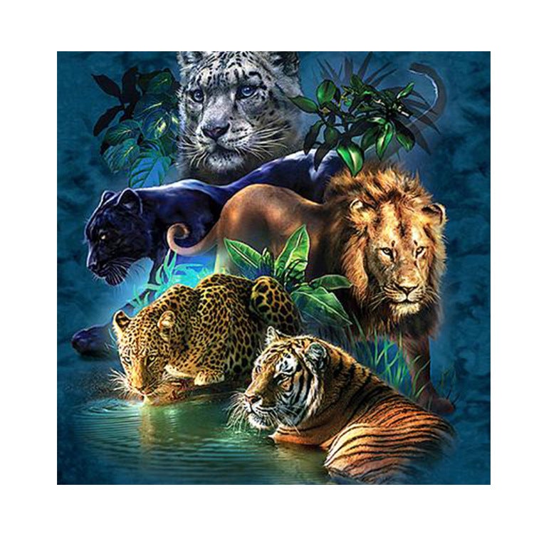 DIY Rhinestone Animal Drill Cross Stitch Decorative Painting