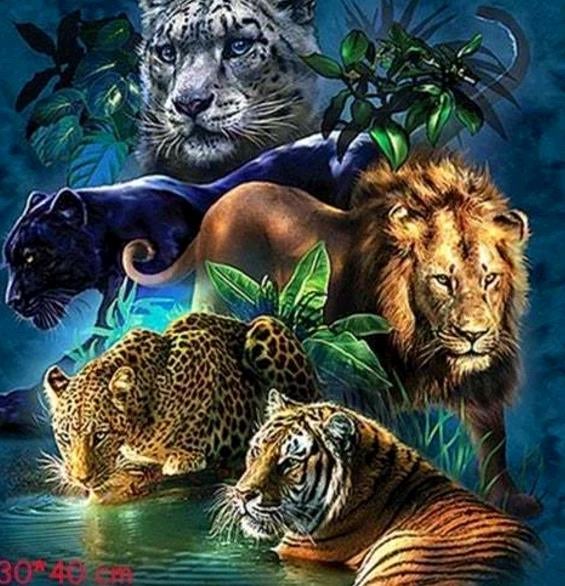 DIY Rhinestone Animal Drill Cross Stitch Decorative Painting