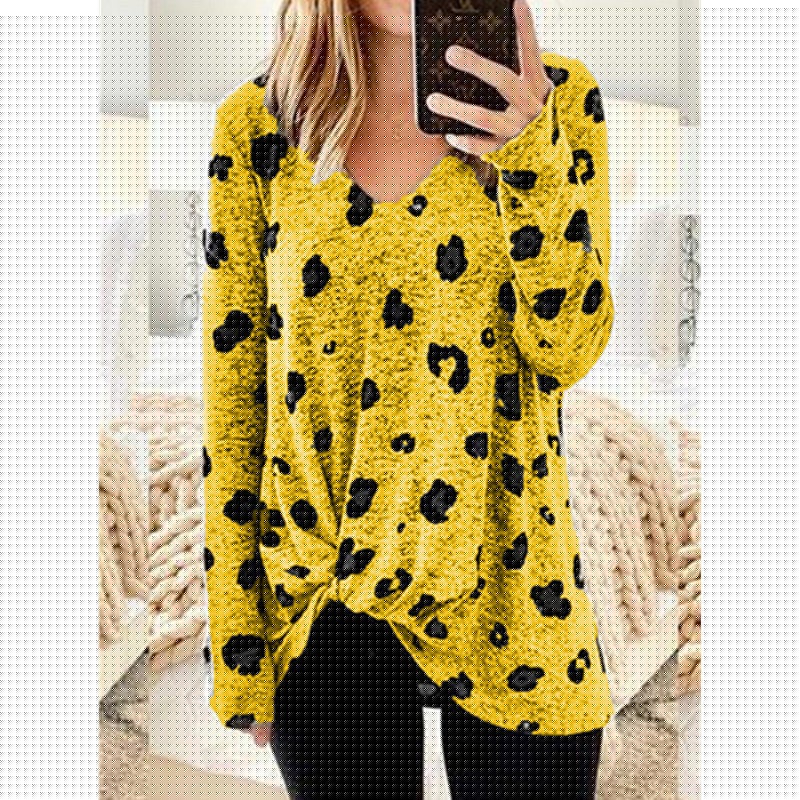 autumn and winter women V-neck long-sleeved T-shirt slinky top