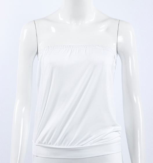 New Solid color Tighten Waist Wrapped Chest Swimsuit