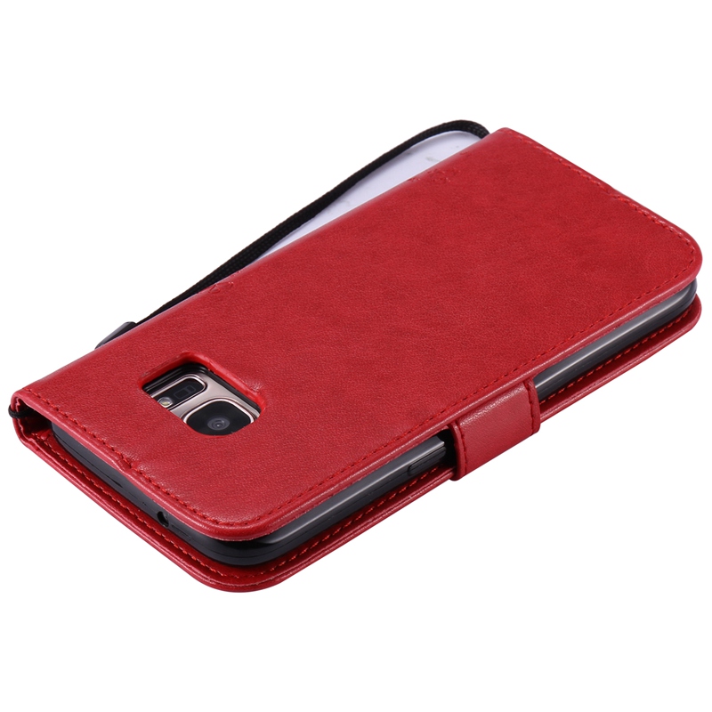 Samsung Galaxy S7 Case,Premium PU Leather Flip Wallet Case Cover