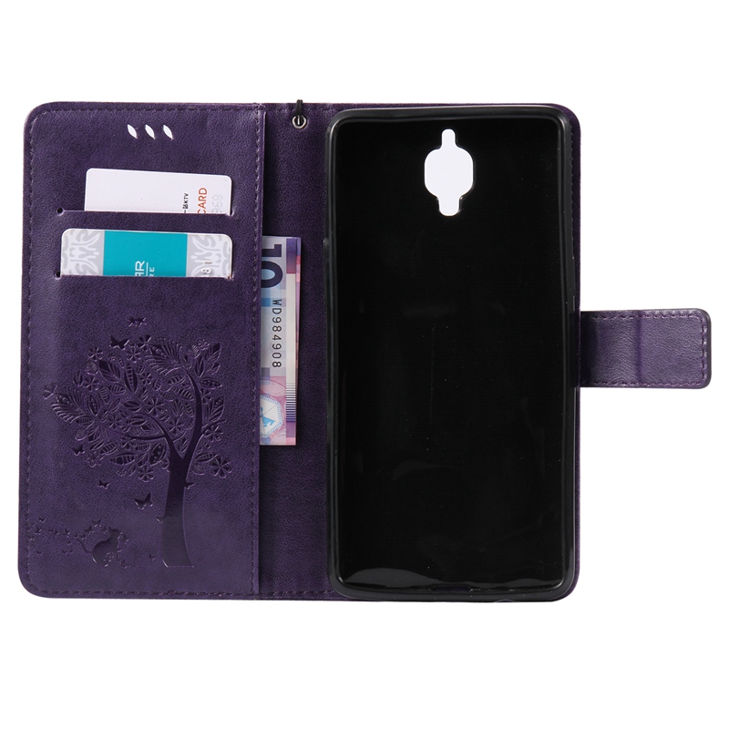 OnePlus 3 Case,Premium PU Leather Flip Wallet Case Cover