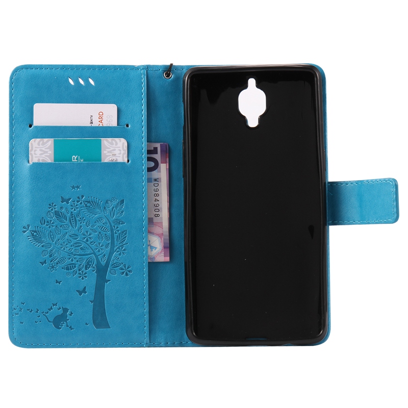 OnePlus 3 Case,Premium PU Leather Flip Wallet Case Cover