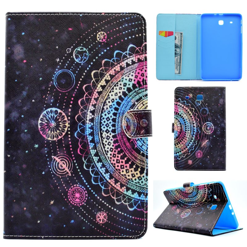 Samsung Galaxy Tab E 9.6 Inch SM-T560 Case,Ethnic Style Flip Cover