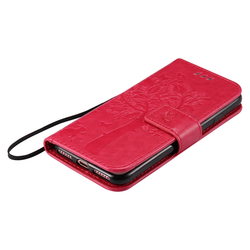 iPhone 7 Case,Premium PU Leather Flip Wallet Case Cover
