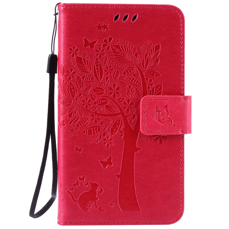 Sony Xperia E4 Case,Premium PU Leather Flip Wallet Case Cover