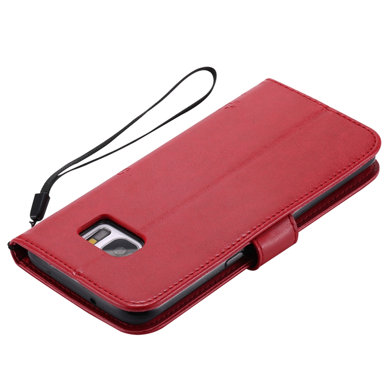 Samsung Galaxy S7 Edge Case,Premium PU Leather Flip Wallet Case Cover
