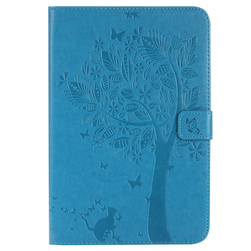 Samsung Galaxy Tab A 8.0-inch SM-T350 Case,Embossed [Tree Cat] Folio Flip Wallet Cover