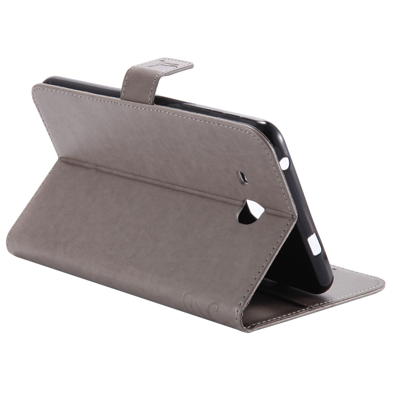 Samsung Galaxy Tab A 7.0" T280 / T285 Case,Embossed [Girl Cat] Folio Flip Wallet Cover