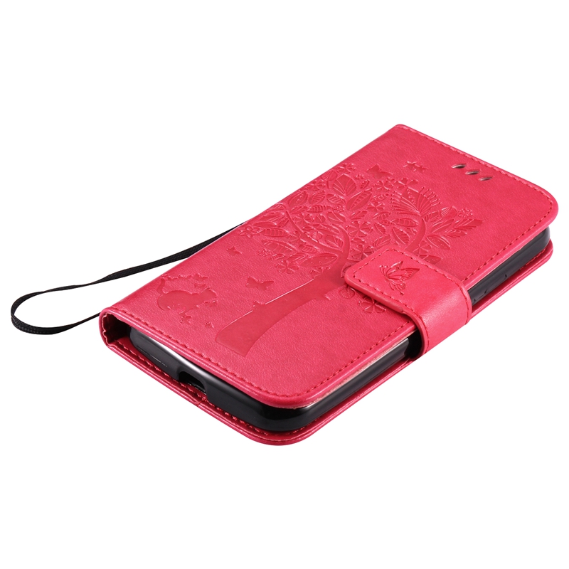 Motorola Moto G2 Case,Premium PU Leather Flip Wallet Case Cover