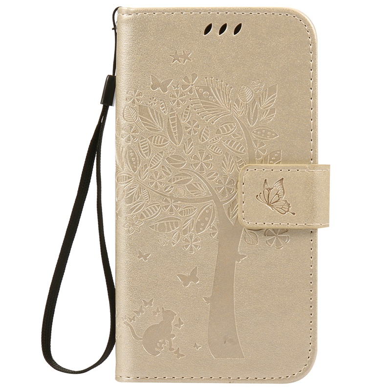 Motorola Moto G2 Case,Premium PU Leather Flip Wallet Case Cover