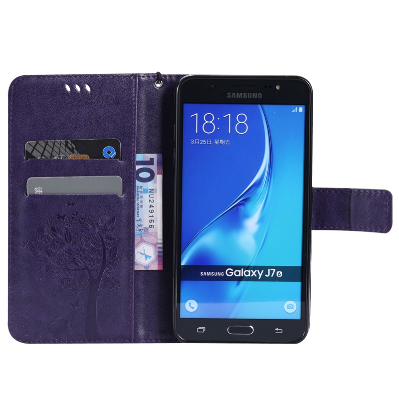 Samsung Galaxy J7 2016 J710 Case,Premium PU Leather Flip Wallet Case Cover