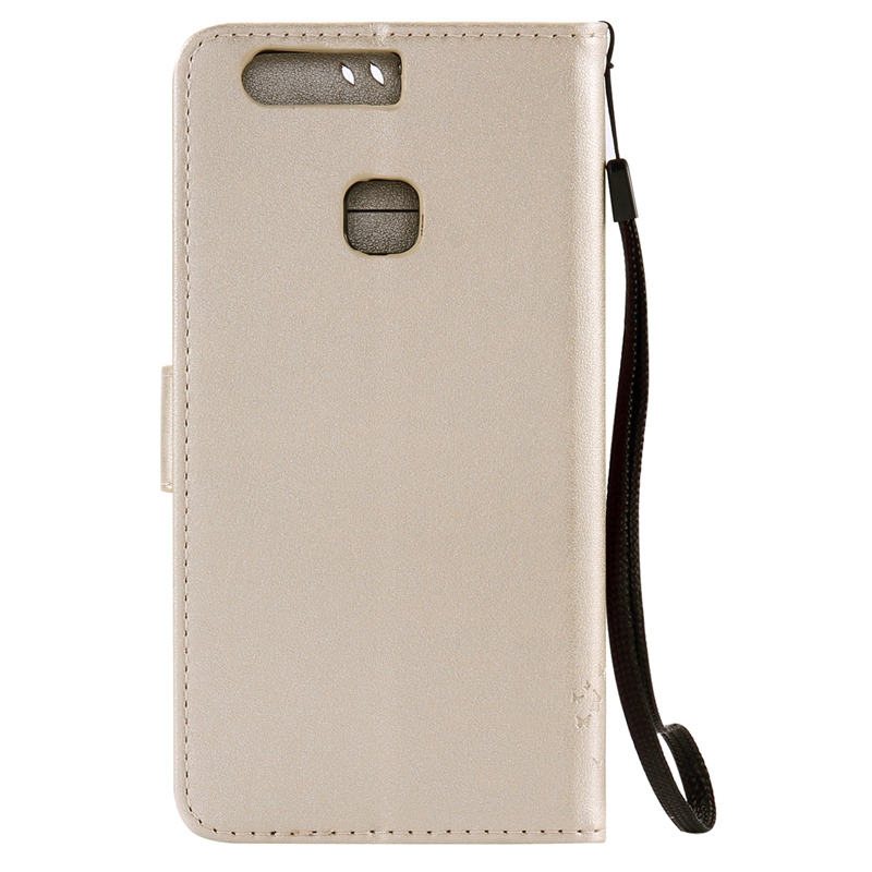 Huawei P9 Plus Case,Premium PU Leather Flip Wallet Case Cover