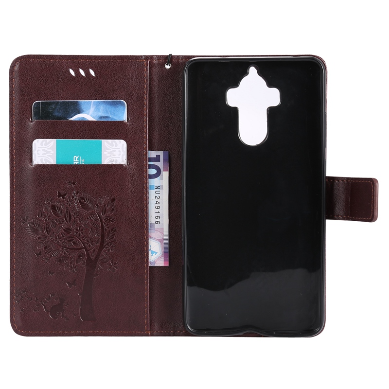 Huawei Mate 9 Case,Premium PU Leather Flip Wallet Case Cover