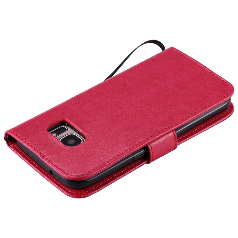Samsung Galaxy S7 Case,Premium PU Leather Flip Wallet Case Cover