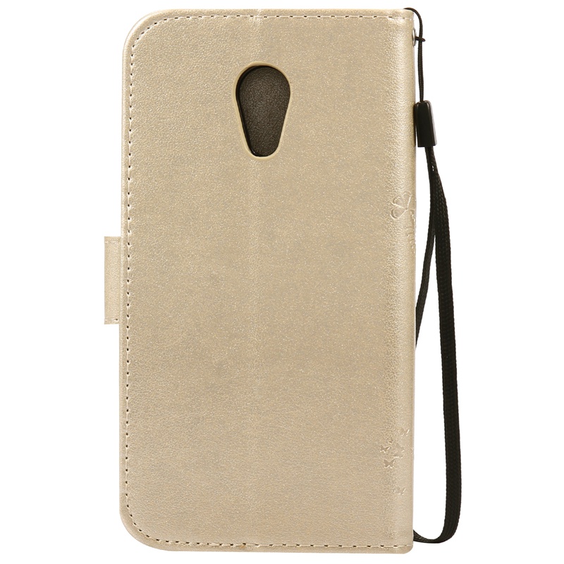 Motorola Moto G2 Case,Premium PU Leather Flip Wallet Case Cover