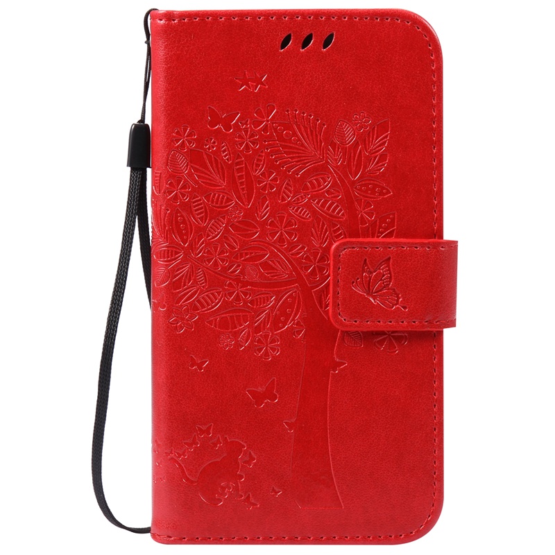 Motorola Moto G2 Case,Premium PU Leather Flip Wallet Case Cover