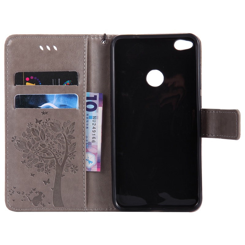 Huawei P8 lite (2017) Case,Premium PU Leather Flip Wallet Case Cover