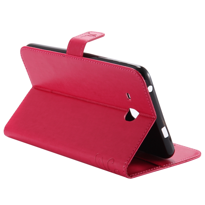 Samsung Galaxy Tab A 7.0" T280 / T285 Case,Embossed [Girl Cat] Folio Flip Wallet Cover