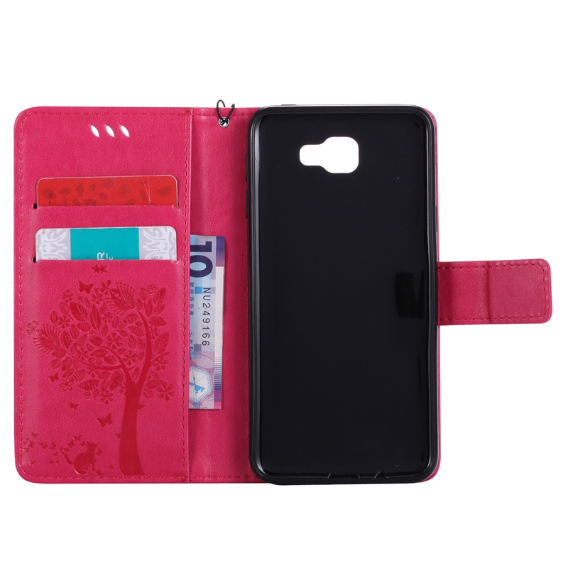 Samsung Galaxy J5 Prime Case,Premium PU Leather Flip Wallet Case Cover