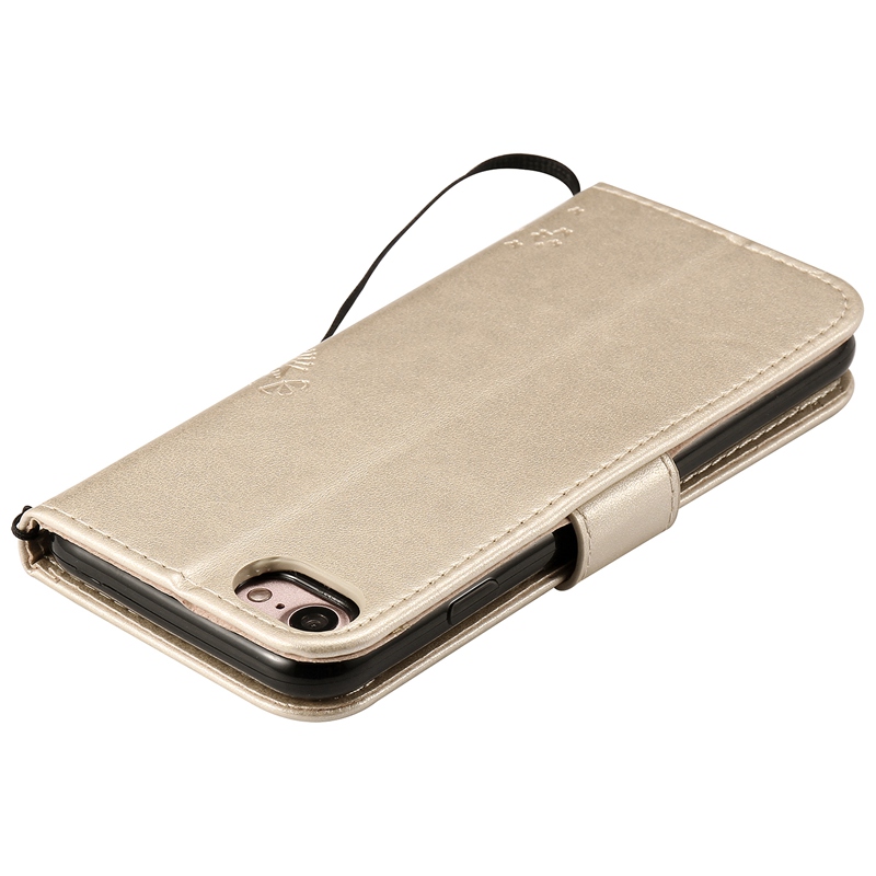 iPhone 7 Case,Premium PU Leather Flip Wallet Case Cover