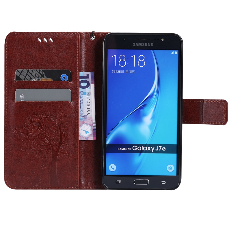 Samsung Galaxy J7 2016 J710 Case,Premium PU Leather Flip Wallet Case Cover