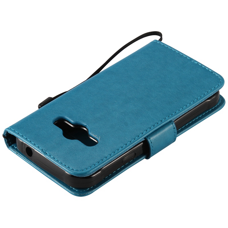 Samsung Galaxy Xcover 3 (SM-G388F) Case,Premium PU Leather Flip Wallet Case Cover