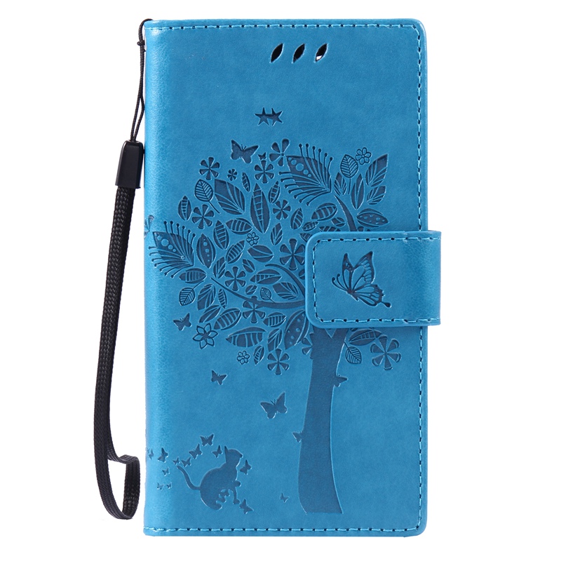 Sony Xperia Z3 MIni Case,Premium PU Leather Flip Wallet Case Cover