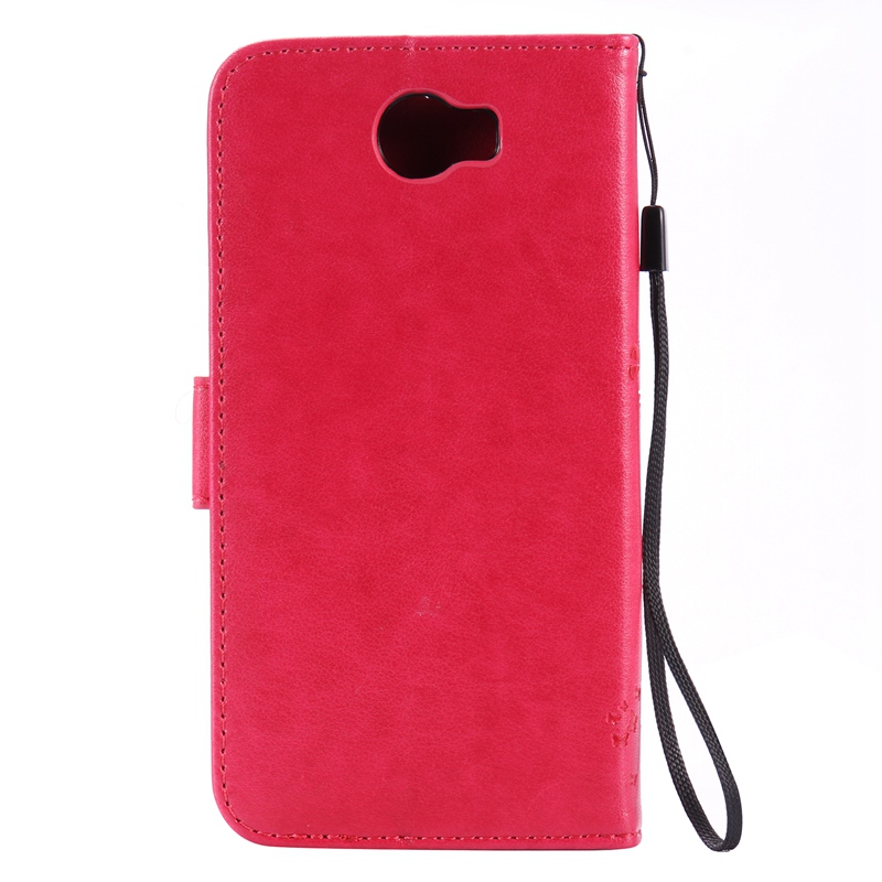 Huawei Y5II / Huawei Y5 2 Case,Premium PU Leather Flip Wallet Case Cover