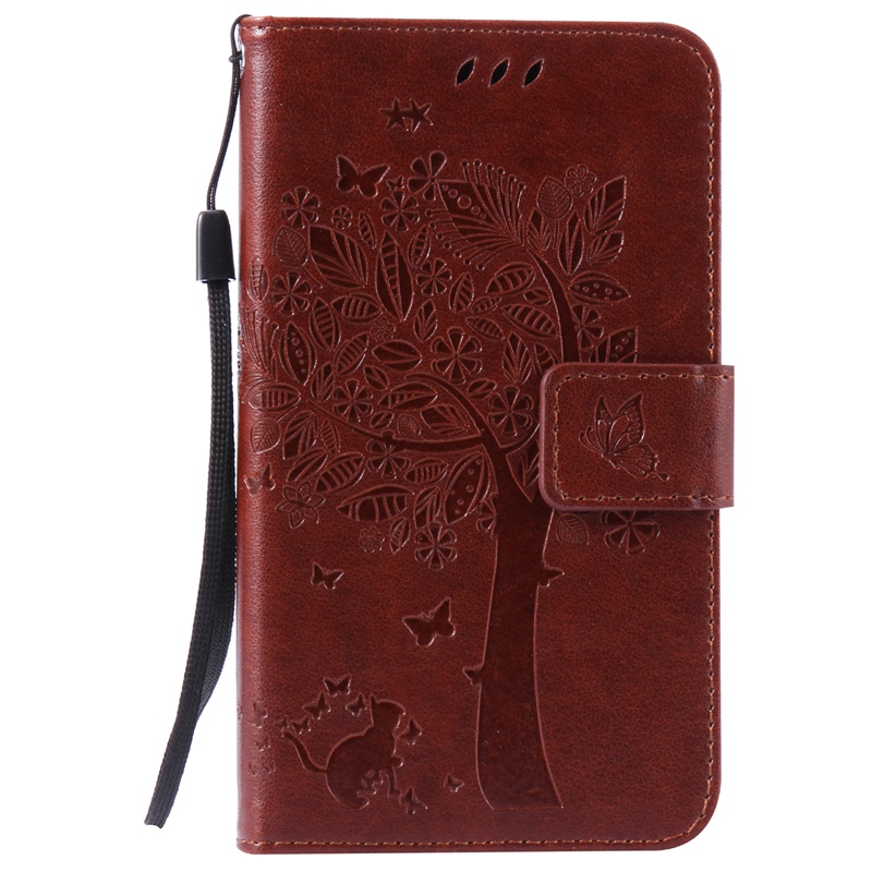 Sony Xperia E4 Case,Premium PU Leather Flip Wallet Case Cover
