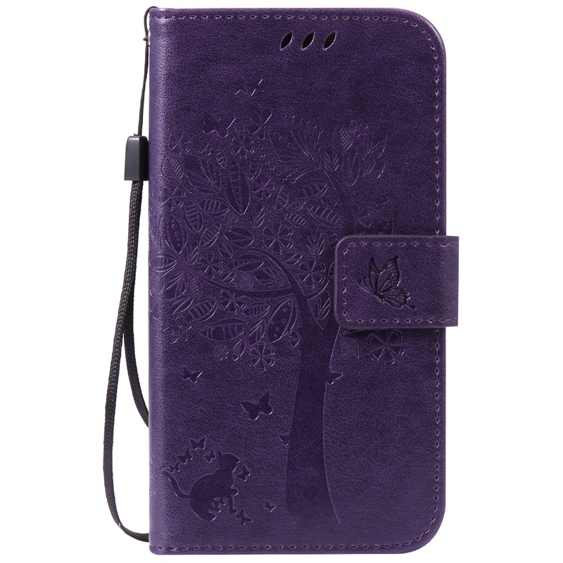 Motorola Moto G2 Case,Premium PU Leather Flip Wallet Case Cover