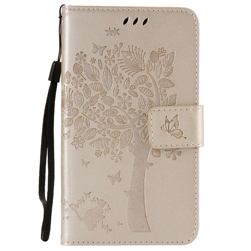 Sony Xperia E4 Case,Premium PU Leather Flip Wallet Case Cover