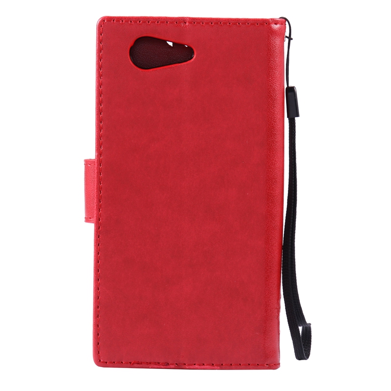 Sony Xperia Z3 MIni Case,Premium PU Leather Flip Wallet Case Cover
