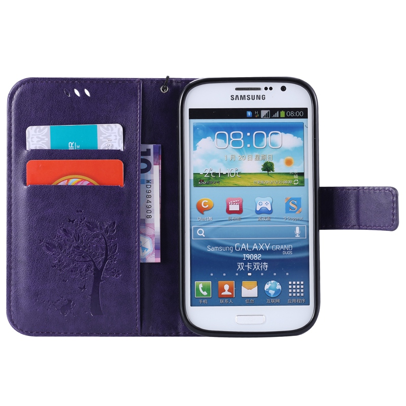 Samsung Galaxy Grand Neo I9060 Case,Premium PU Leather Flip Wallet Case Cover