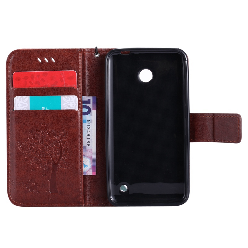 Nokia lumia 635 Case,Premium PU Leather Flip Wallet Case Cover