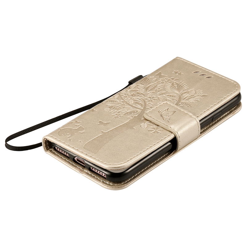 iPhone 7 Case,Premium PU Leather Flip Wallet Case Cover