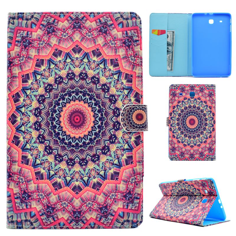 Samsung Galaxy Tab E 9.6 Inch SM-T560 Case,Ethnic Style Flip Cover