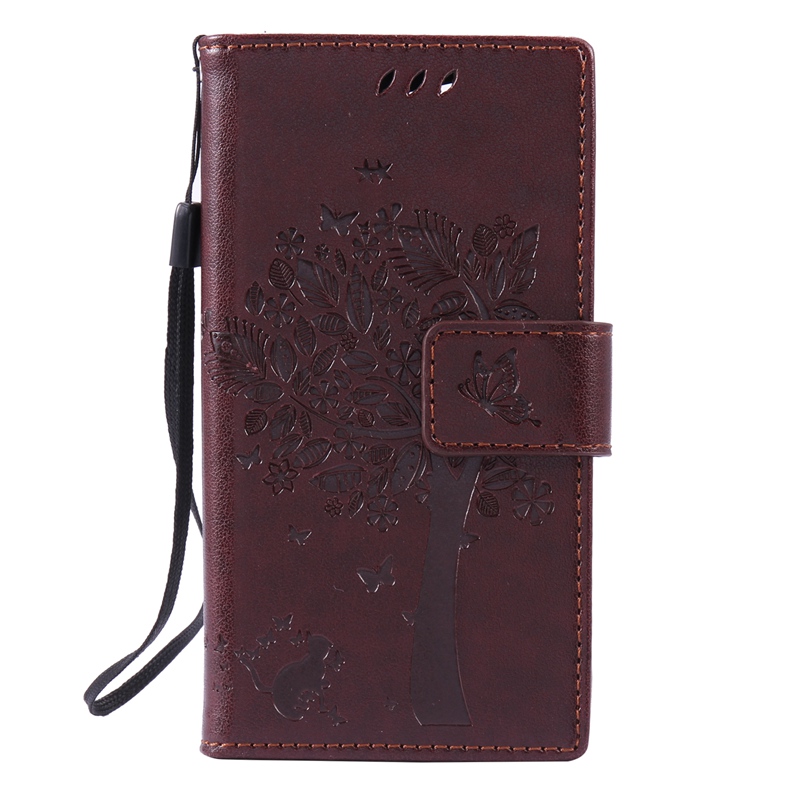 Sony Xperia Z3 MIni Case,Premium PU Leather Flip Wallet Case Cover