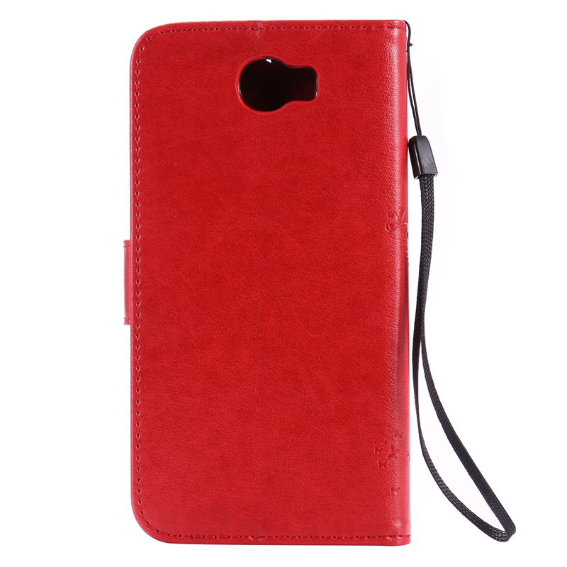Huawei Y5II / Huawei Y5 2 Case,Premium PU Leather Flip Wallet Case Cover