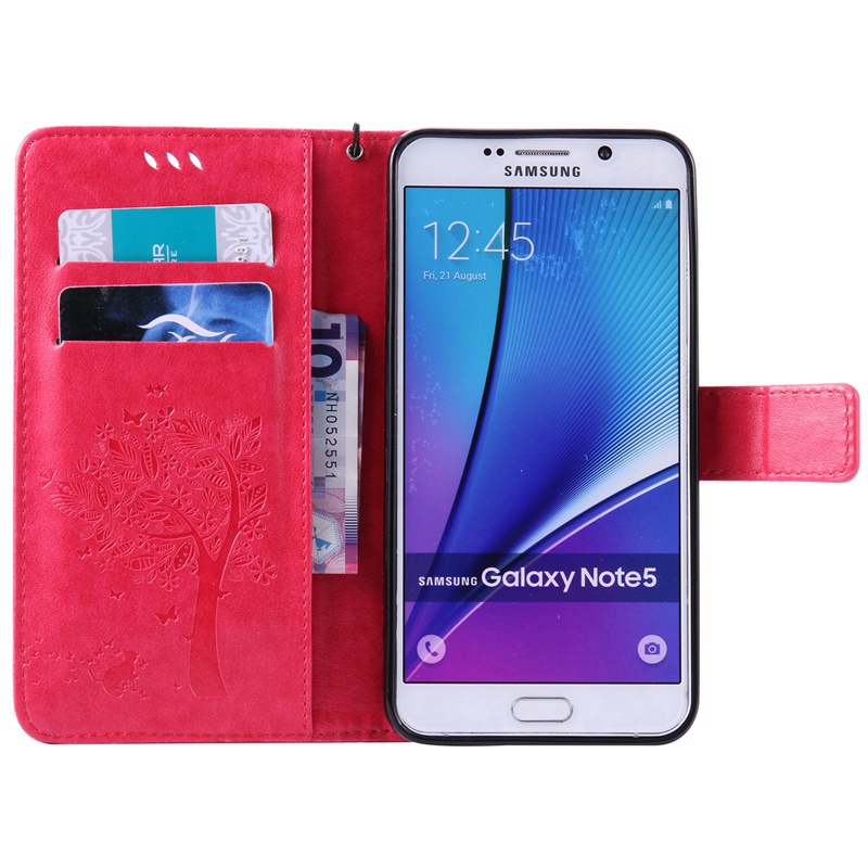 Samsung Galaxy Note 5 Case,Premium PU Leather Flip Wallet Case Cover
